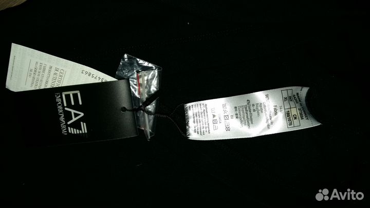 EA7 поло новый черный оригинал