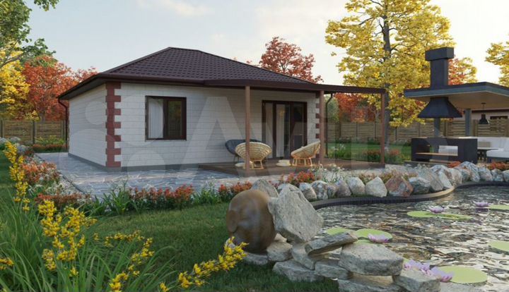 Дом 109,3 м² на участке 6 сот.