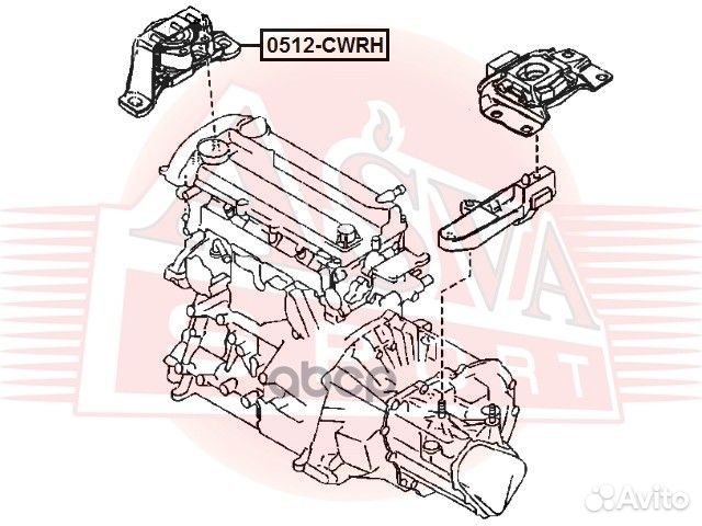 Опора двигателя правая гидравлическая 0512-cwrh