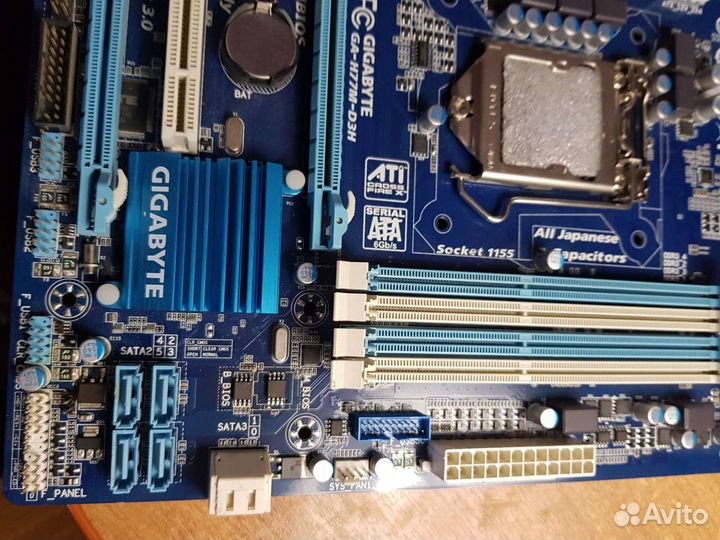 Материнская плата 1155 GA-H77M-D3H