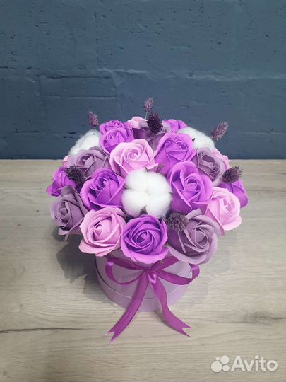 Букет цветов из мыльных роз