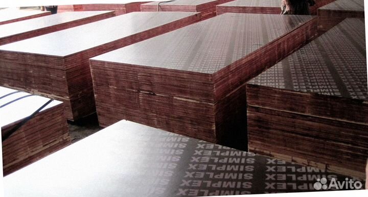 Фанера ламинированная 6-40 мм