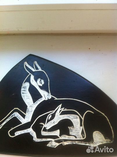 Картина- резьба по дереву (из СССР) 