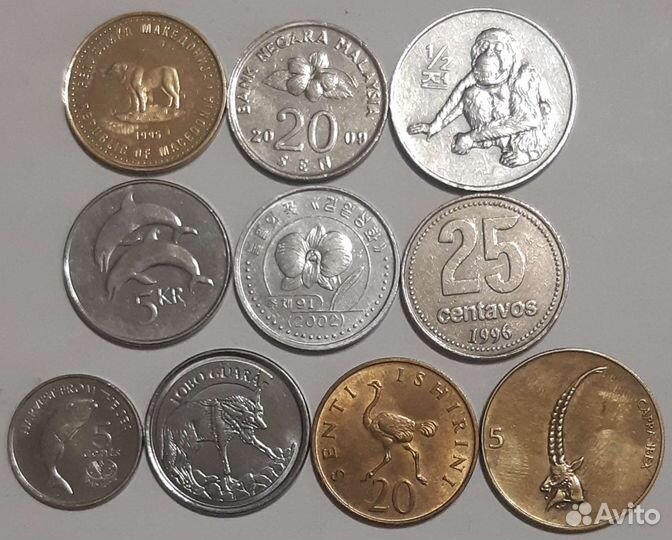 Иностранные монеты Экзотика