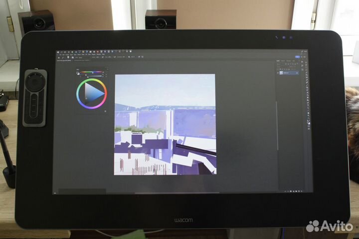 Графический планшет Wacom Cintiq 27QHD + кронштейн