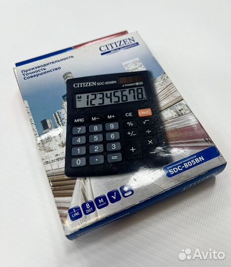 Калькулятор Citizen SDC-805BN, 8-разрядный