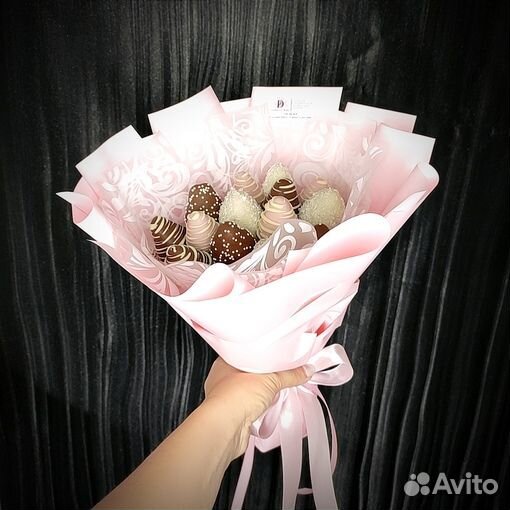 Клубничный букет, клубника в шоколаде