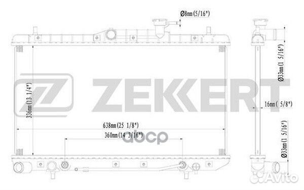 Радиатор охл. дв. Hyundai Accent II 00- mk-1156