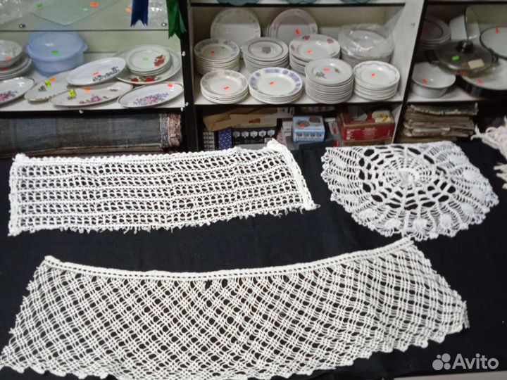 Скатерти, кружево. Салфетки