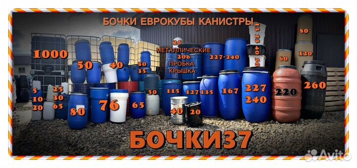 Бочки бу еврокубы канистры
