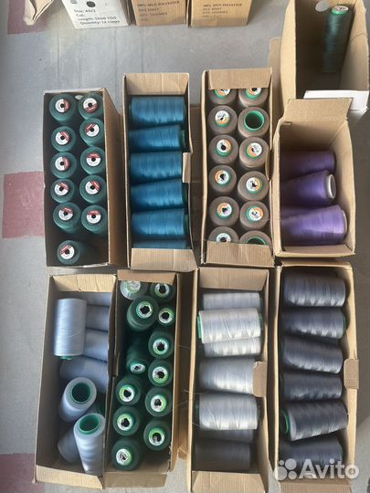 Нитки швейные бабины
