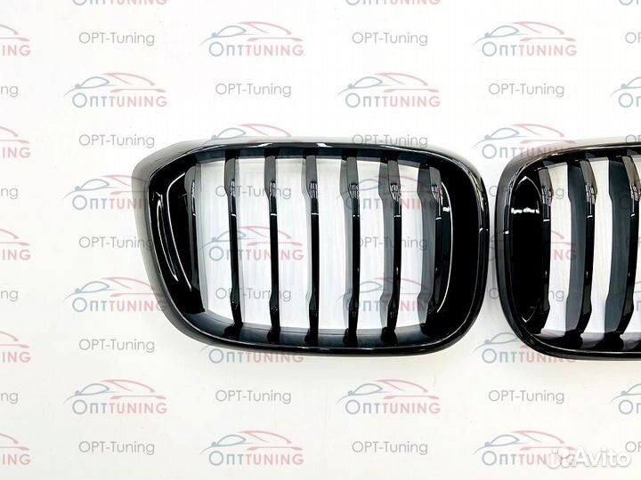 Решетка BMW X3/4 G01/02 стиль M-Performance черная