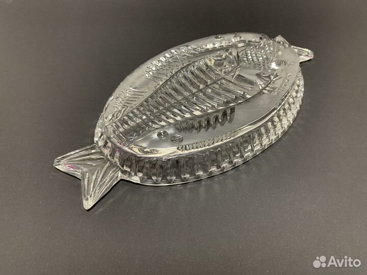 Селедочница хрусталь Ваза хрустальная СССР Хрустал