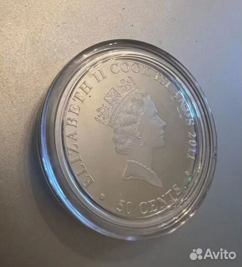 Монета серебрянная год кролика 15.55 грамм