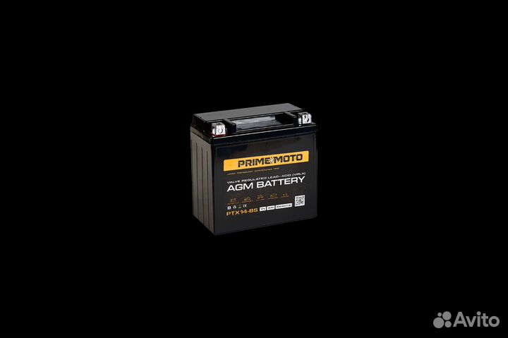 Акб Мото 12В 14А п.п. Prime AGM ток300 150х85х147