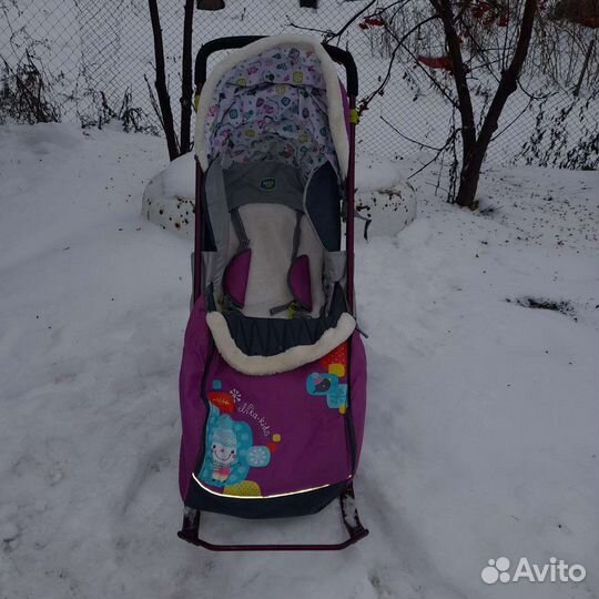 Детские санки коляска бу
