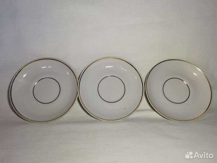 Чашка с блюдцем фарфор кофейная СССР