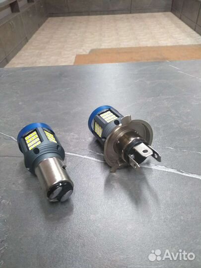 Led лампы для мототехники BA20D и H4