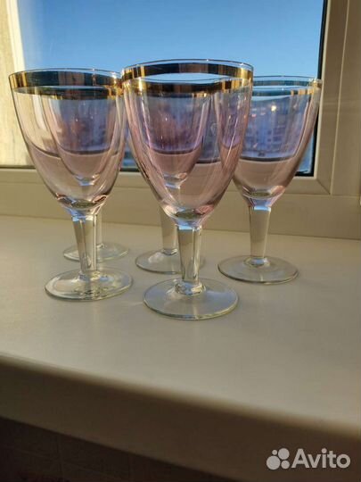 Бокалы СССР, марганцевое стекло