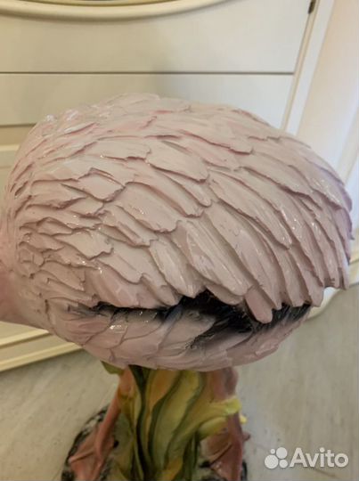 Розовый фламинго фарфор Италия