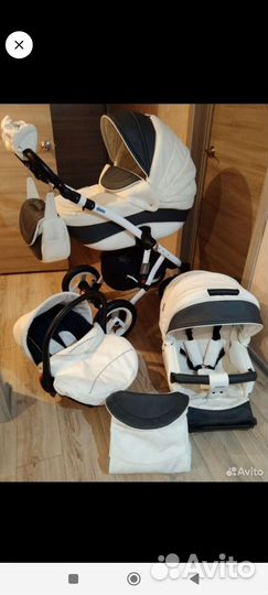Коляска adamex 3 в 1 бу