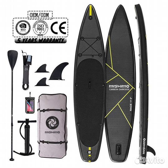 SUP Доска mishimo carbon darkside 10.6’ (325см)