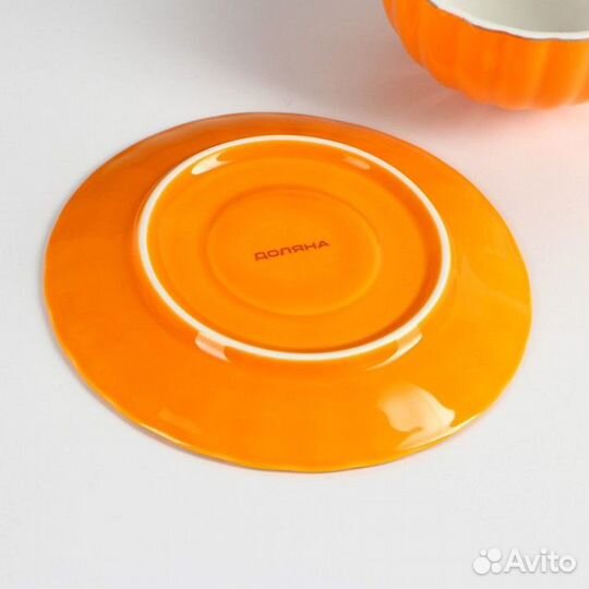 Чайная пара фарфоровая Доляна «Вивьен», 2 предмета