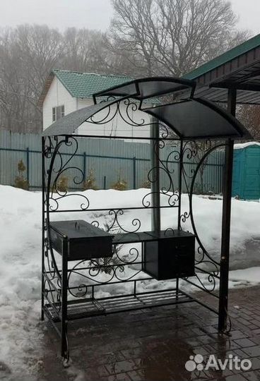 Мангал с печкой