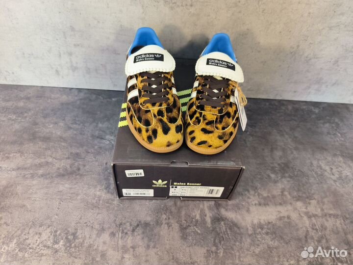 Кеды Adidas Samba Pony x Wales Bonner Leopard