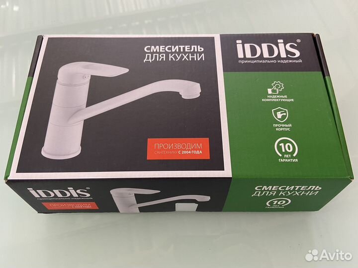 Смеситель белый матовый Iddis