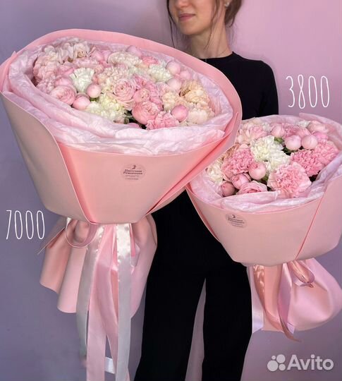 Букет цветов (коробка цветов, цилиндр)