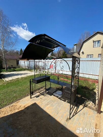 Мангал в стиле лофт