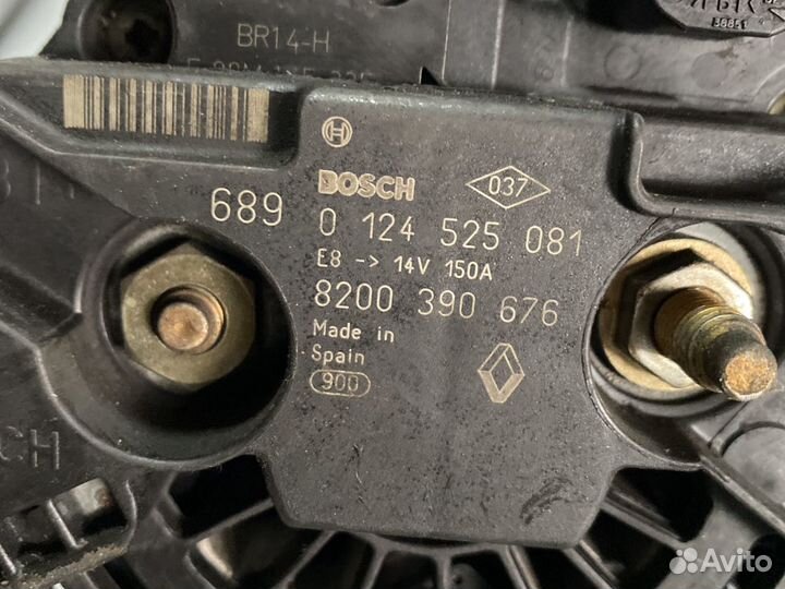 Генератор 150А Renault 1.5DCi K9K Megan, Scennic