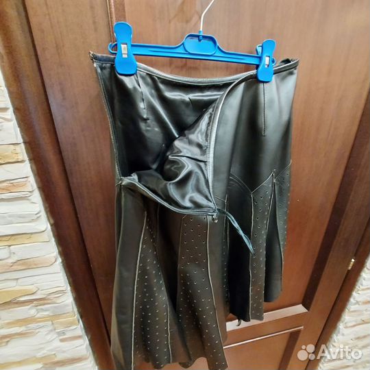 Юбка из натуральной кожи 48-50