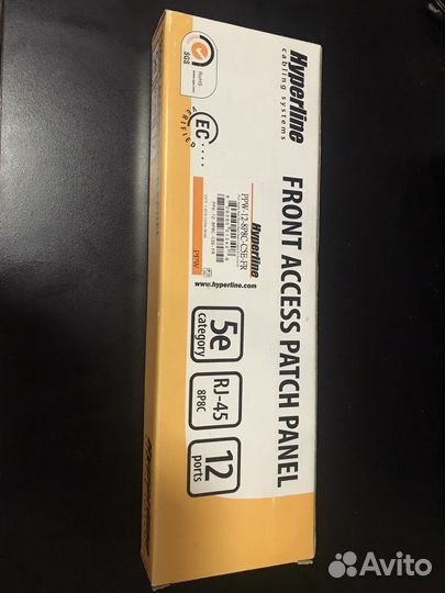 Патч-панель настенная Hyperline PPW-12-8P8C-C5E-FR