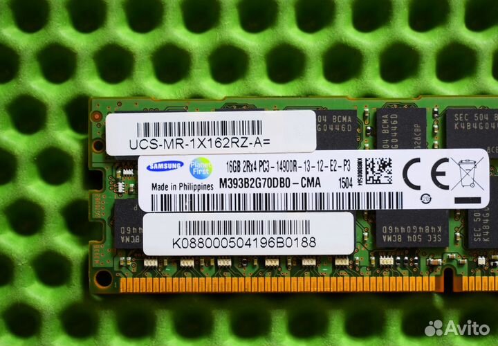 16GB DDR3 ECC samsung 1866 2 шт