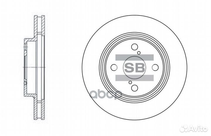 SD4006 диск тормозной передний Toyota Corolla