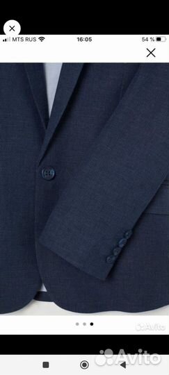 Пиджак школьный на мальчика 164 см H&M