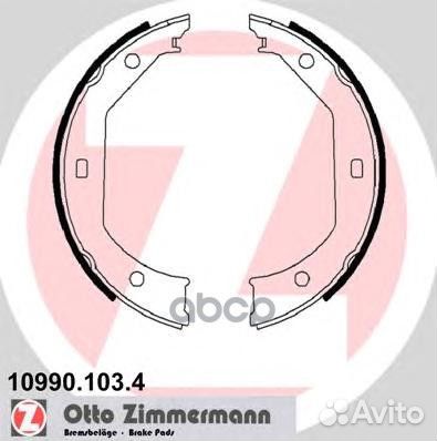 Комплект тормозных колодок 109901034 Zimmermann