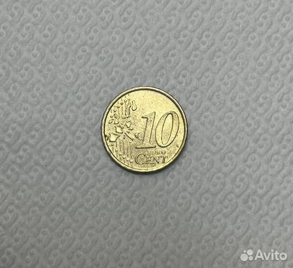 Монета 10 euro cent