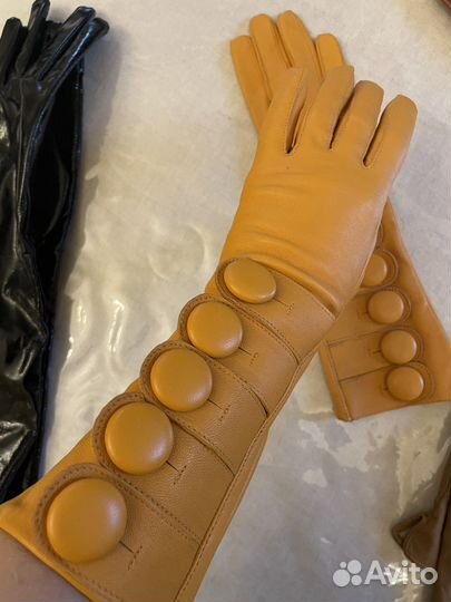 Перчатки жен 7-7,5 идеальное состояние натур кожа