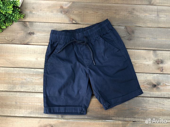Синие шорты для мальчика хлопок Lupilu