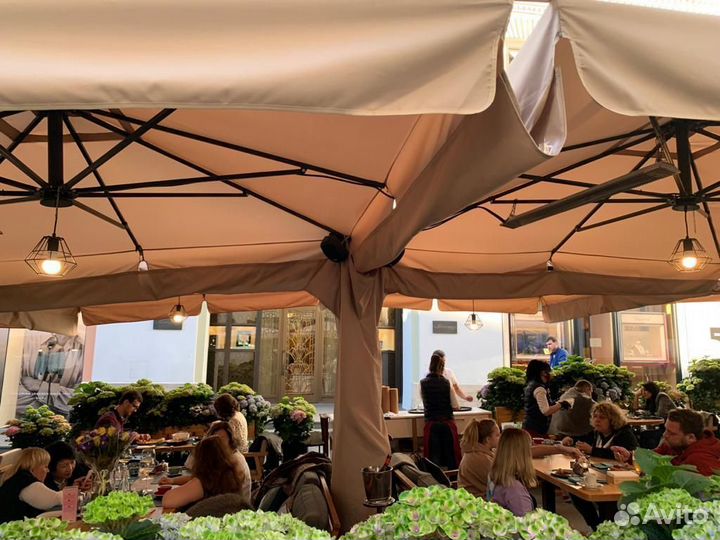 Уличный зонт для кафе