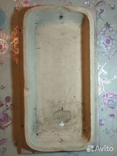 Огромный белый изразец 19 век. Примерно 23х43 см