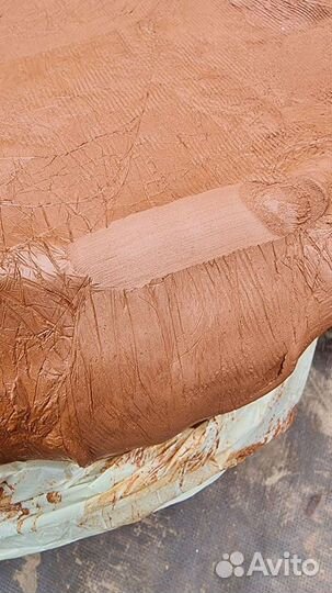 От 5 кг Красная глина для лепки. Обжиг 700-900 C