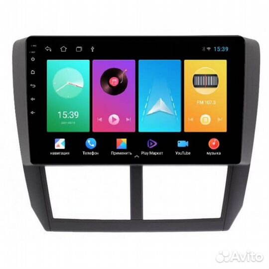 Магнитола Subaru forester impreza 2008-12 android
