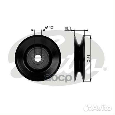 Ролик натяжителя 7803-21036 T38036 Gates