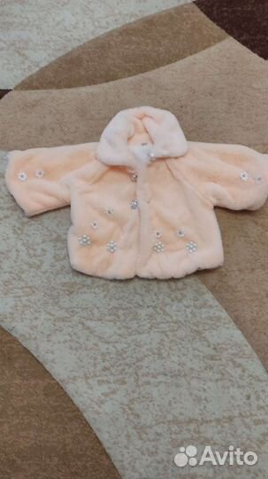 Манто меховое для девочки