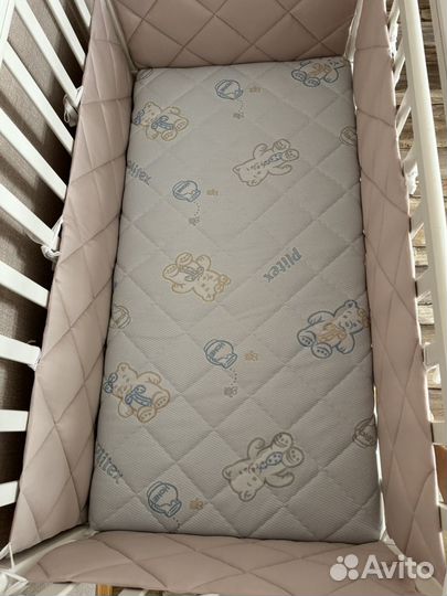 Plitex Матрас в кроватку, Беспружинный, 60х120 см