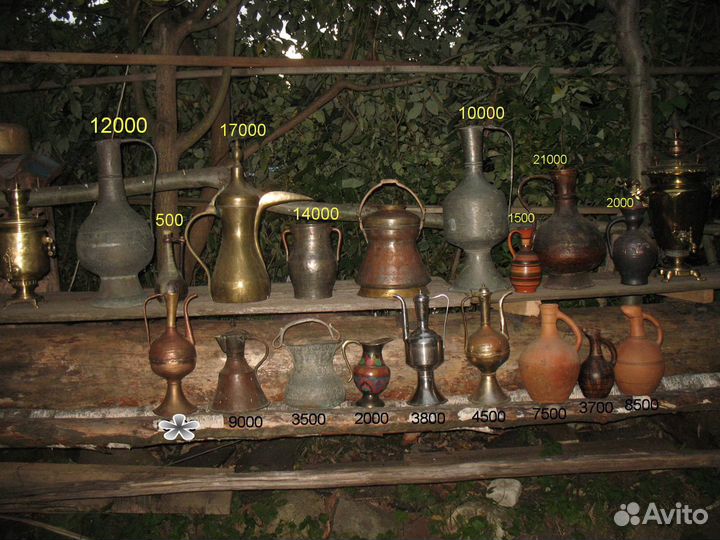 Медный кувшин Восточные кувшины старинные предметы